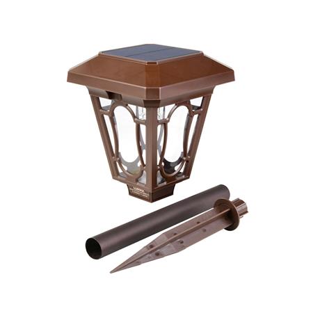 ไฟจัดสวน SOLAR LUMAX 58-00312 6 วัตต์ วอร์มไวท์ สีน้ำตาล_2