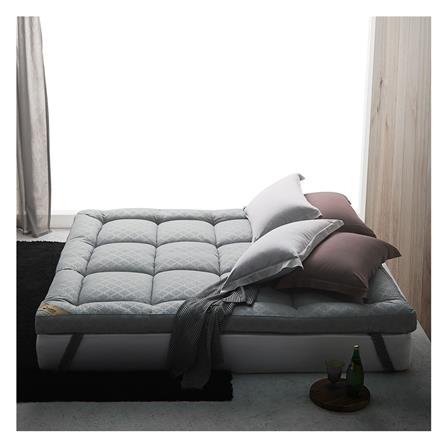 แผ่นรองนอน 3.5 ฟุต LOTUS AYAME LIGHT GRAY_3