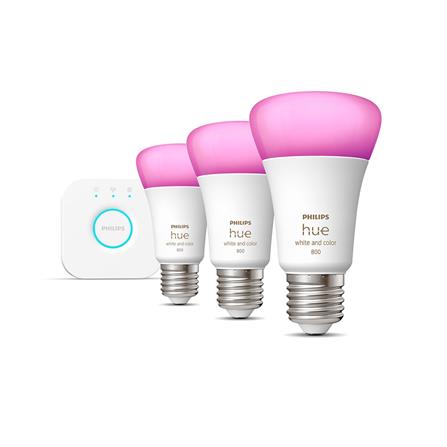 LED PHILIPS Hue Set  A60 7.5 วัตต์ RGB E27 แพ็ก 3 ชิ้น_0