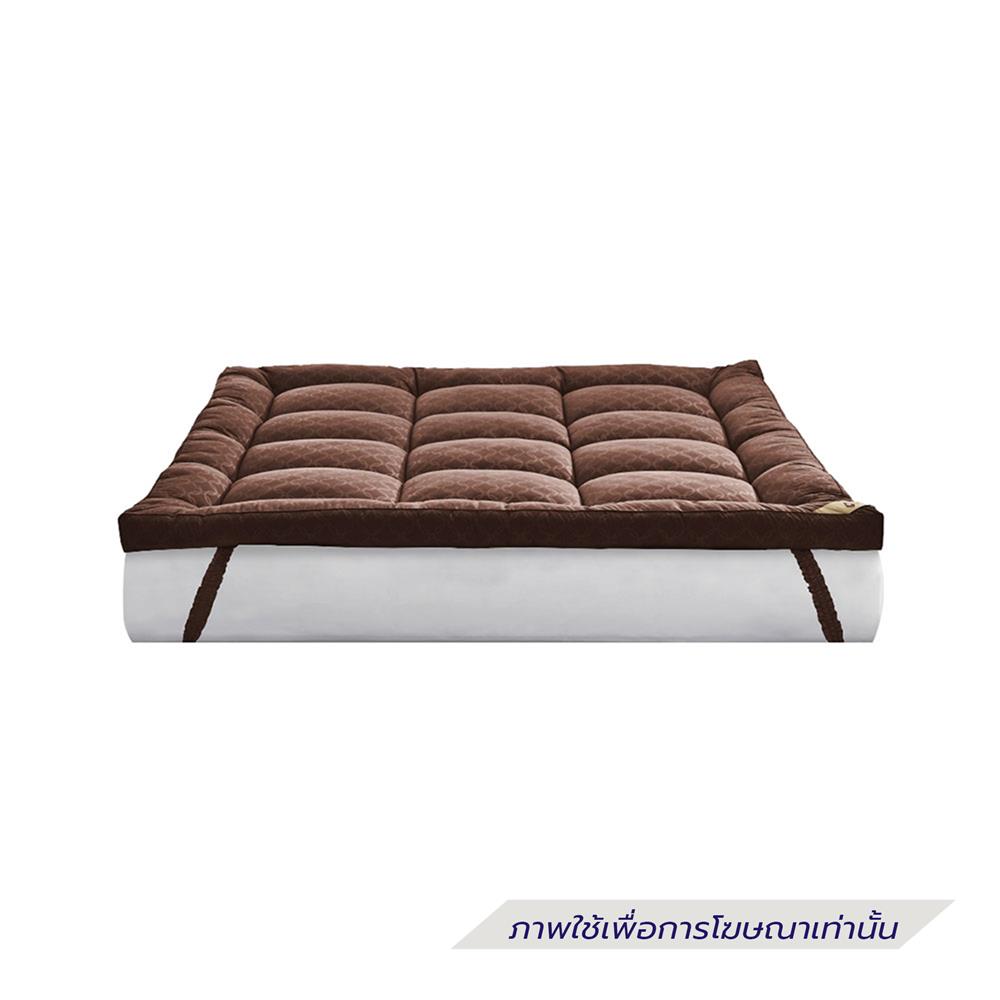 แผ่นรองนอน 6 ฟุต LOTUS AYAME DARK BROWN