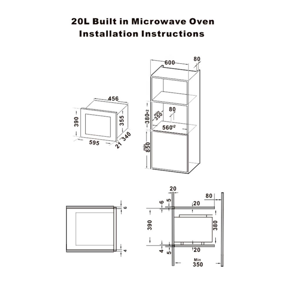 ไมโครเวฟฝังดิจิตอล ELECTROLUX EMSB20XG