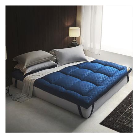 แผ่นรองนอน 5 ฟุต LOTUS AYAME NAVY BLUE_3
