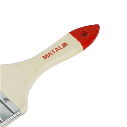 แปรงทาสีขนสังเคราะห์ด้ามไม้ปลายแดง MATALL H205 3 นิ้ว_2