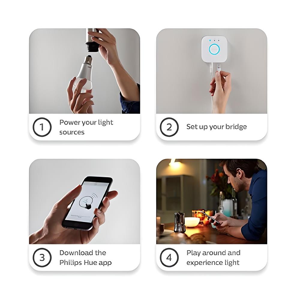 หลอด LED PHILIPS HUE BULE 7 วัตต์ DAYLIGHT/COOL WHITE/WARM WHITE E27