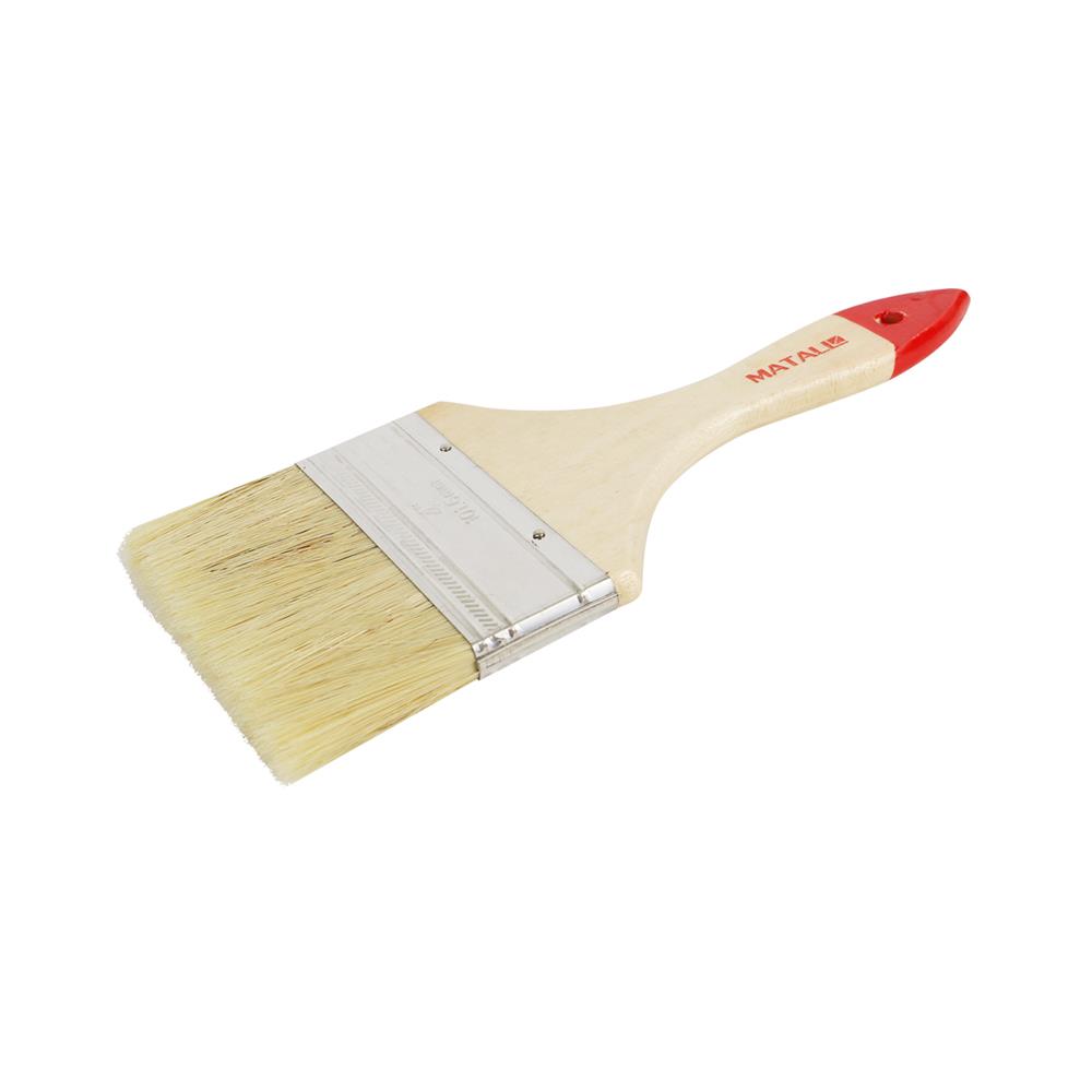 แปรงทาสีขนสังเคราะห์ด้ามไม้ปลายแดง MATALL H206 4 นิ้ว