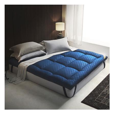 แผ่นรองนอน 3.5 ฟุต LOTUS AYAME NAVY BLUE_3