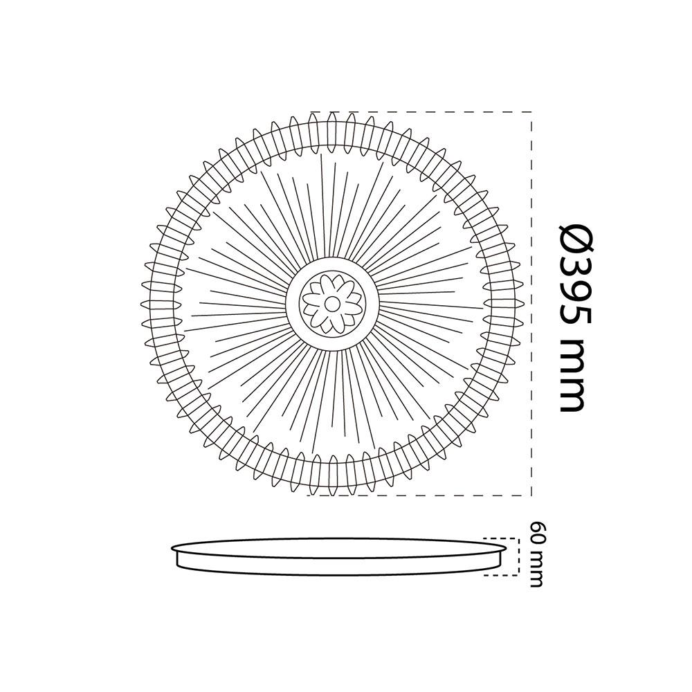 ไฟเพดาน LED SHINING NAMPHET 15 นิ้ว 36 วัตต์ DAYLIGHT/COOL WHITE/WARM WHITE สีขาว