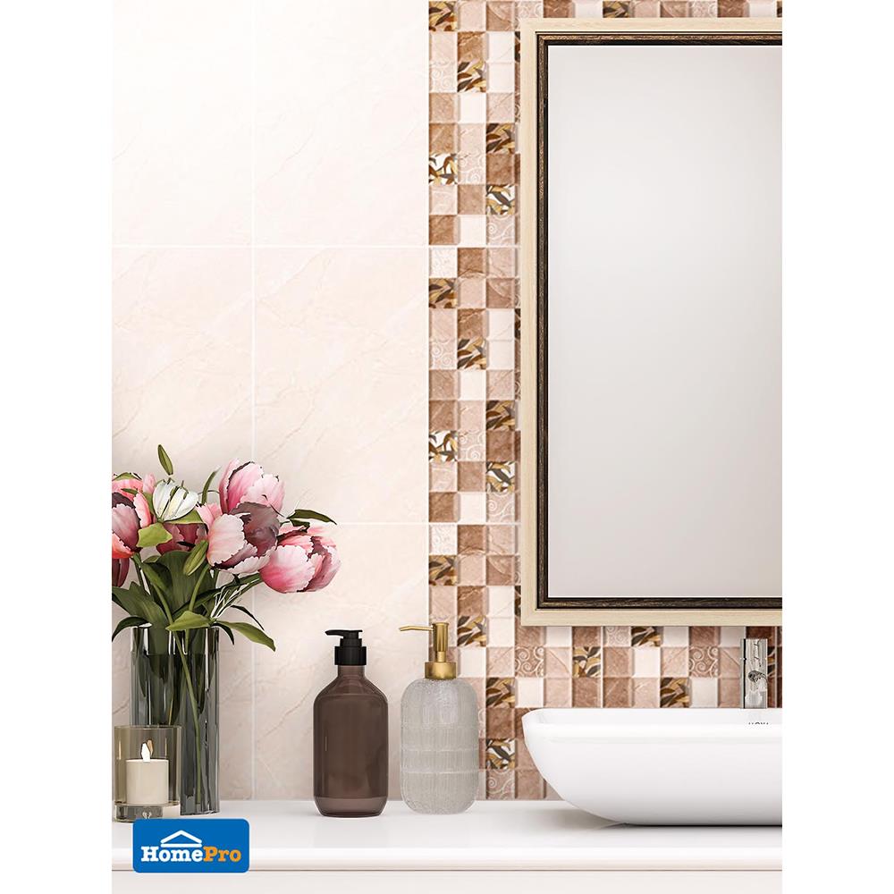 กระเบื้องผนัง 25x40 ซม. TARA มิแรนด้า เบจ