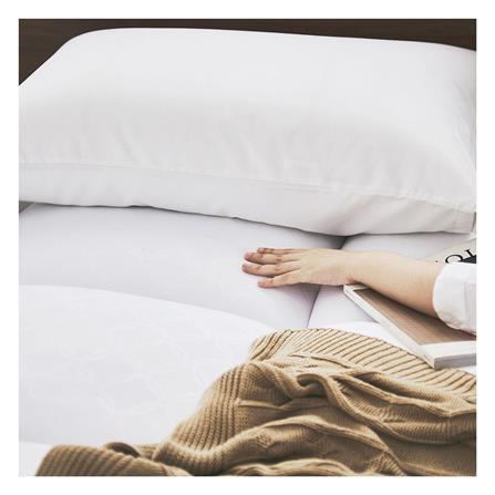 แผ่นรองนอน 5 ฟุต LOTUS AYAME WHITE_2