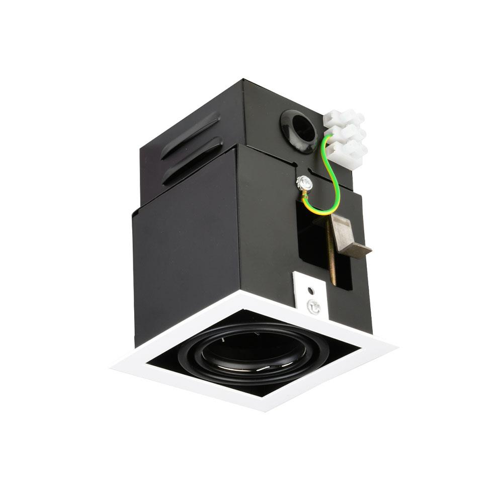 ดาวน์ไลท์ LUMAX 24-04856 4.05 นิ้ว สีขาว/ดำ เหลี่ยม