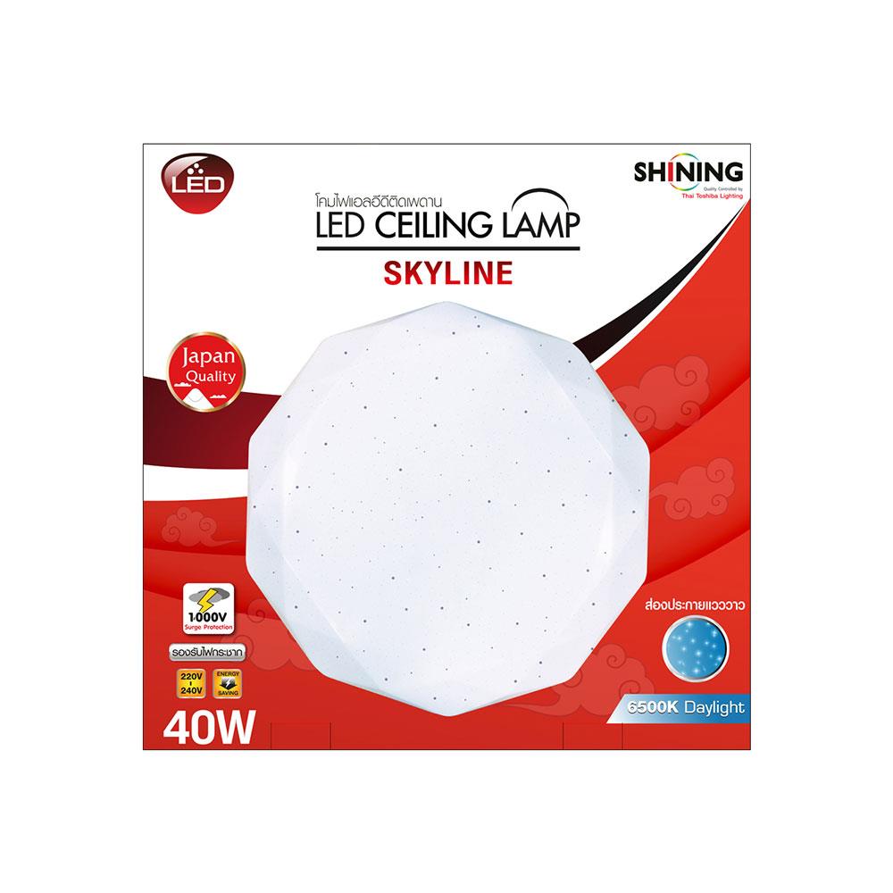 ไฟเพดาน LED SHINING SKYLINE 20 นิ้ว 40 วัตต์ DAYLIGHT สีขาว