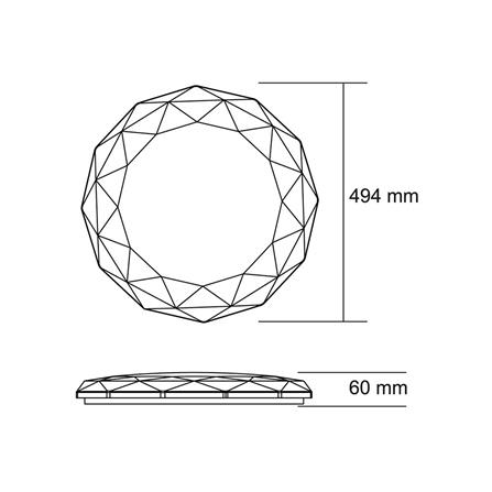 ไฟเพดาน LED SHINING SKYLINE 20 นิ้ว 40 วัตต์ DAYLIGHT สีขาว_8