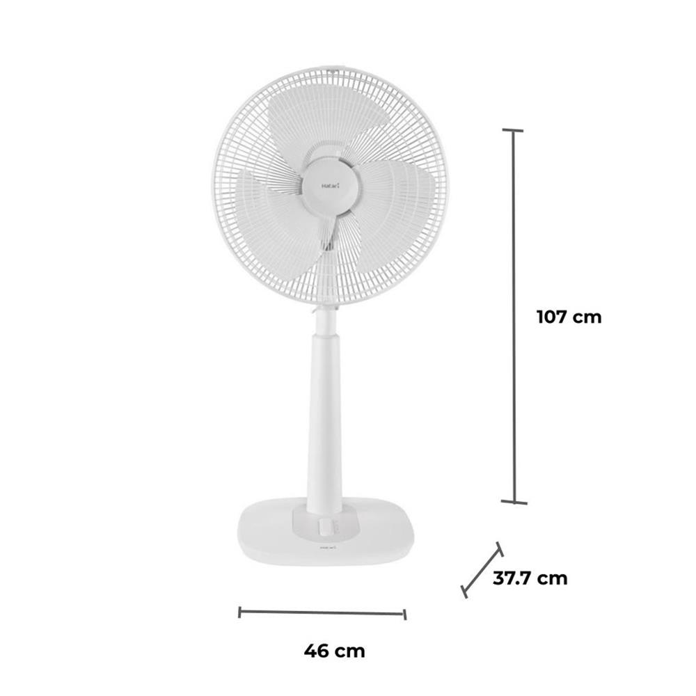พัดลมสไลด์ 16 นิ้ว HATARI S16M1 สีขาว