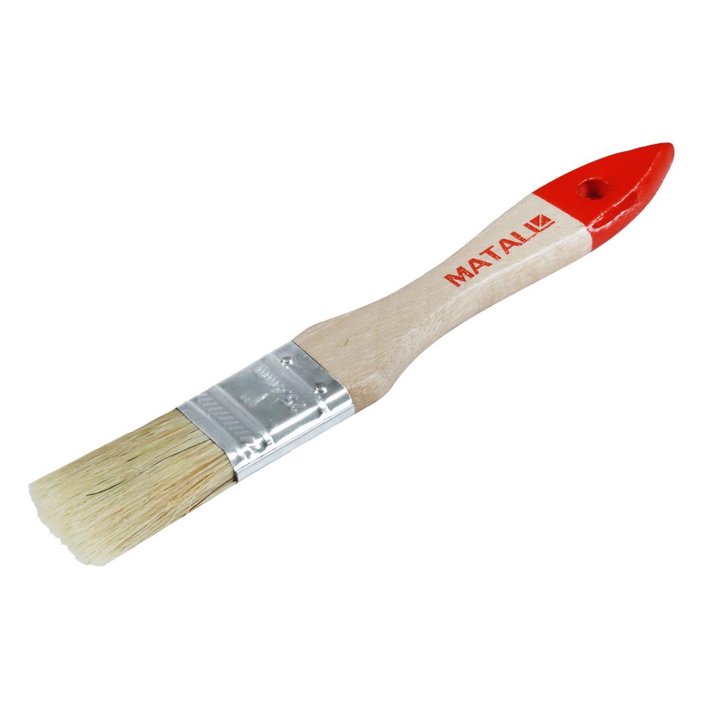 แปรงทาสีขนสังเคราะห์ด้ามไม้ปลายแดง MATALL H201 1 นิ้ว