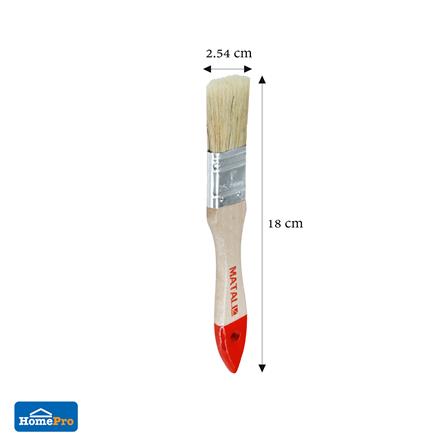 แปรงทาสีขนสังเคราะห์ด้ามไม้ปลายแดง MATALL H201 1 นิ้ว_3