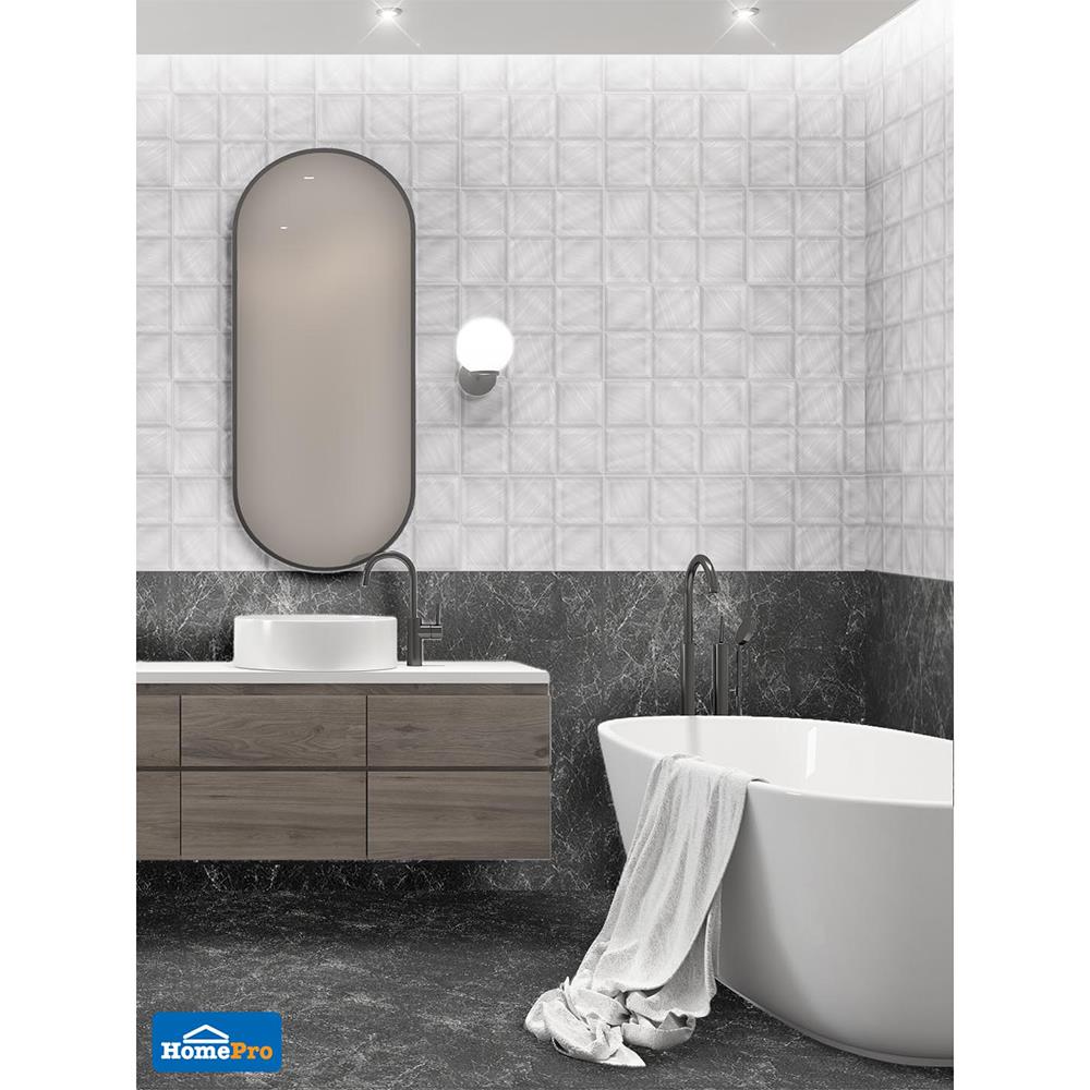 กระเบื้องผนัง 30x45 ซม. TARA เฮลีย์ เกรย์ 0.81M2