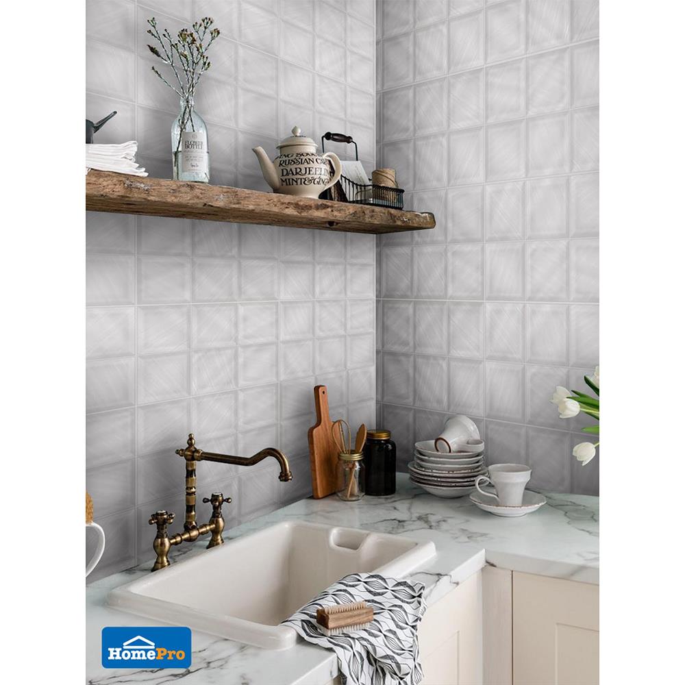 กระเบื้องผนัง 30x45 ซม. TARA เฮลีย์ เกรย์ 0.81M2