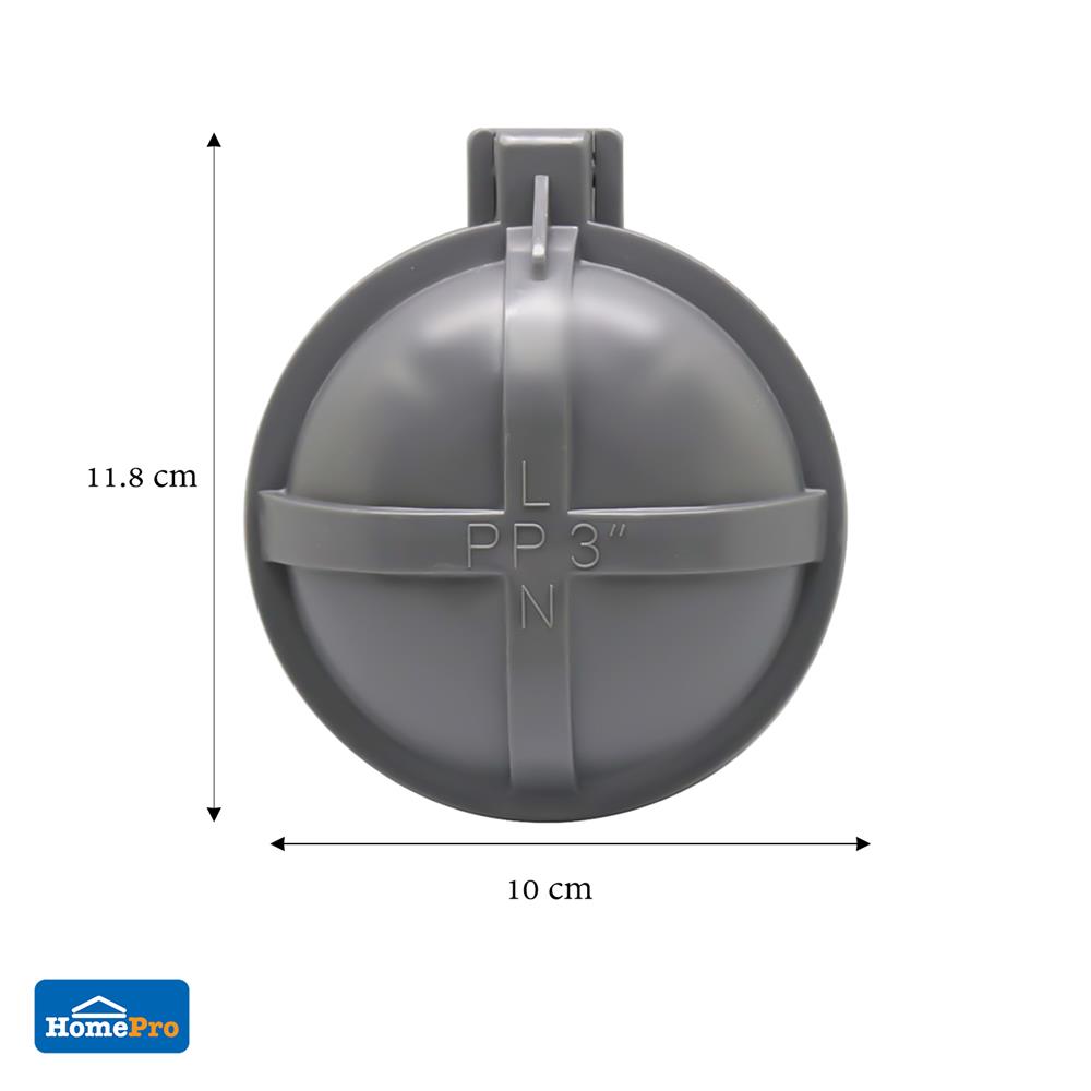 ฝาปิดปลายท่อน้ำทิ้ง DEXZON 3 นิ้ว