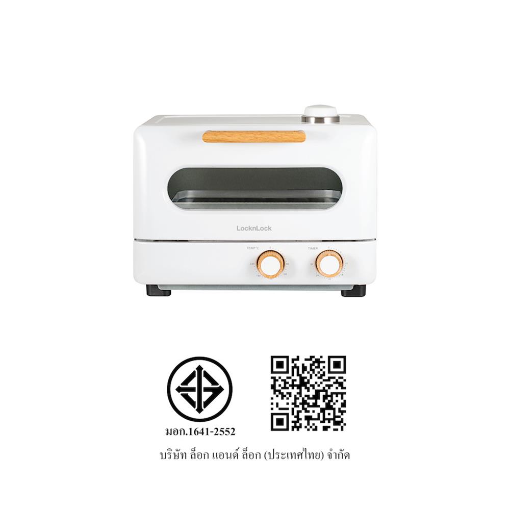 เตาอบเล็กแมนนวล LOCKNLOCK EJO121 สีขาว 9 ลิตร