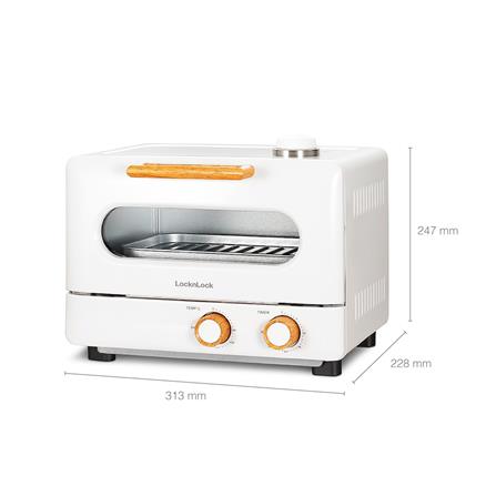 เตาอบเล็กแมนนวล LOCKNLOCK EJO121 สีขาว 9 ลิตร_5