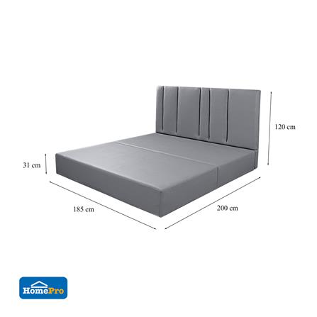 ฐานรองหัวเตียง 6 ฟุต HOME LIVING STYLE ARTHENA สี GREY_6