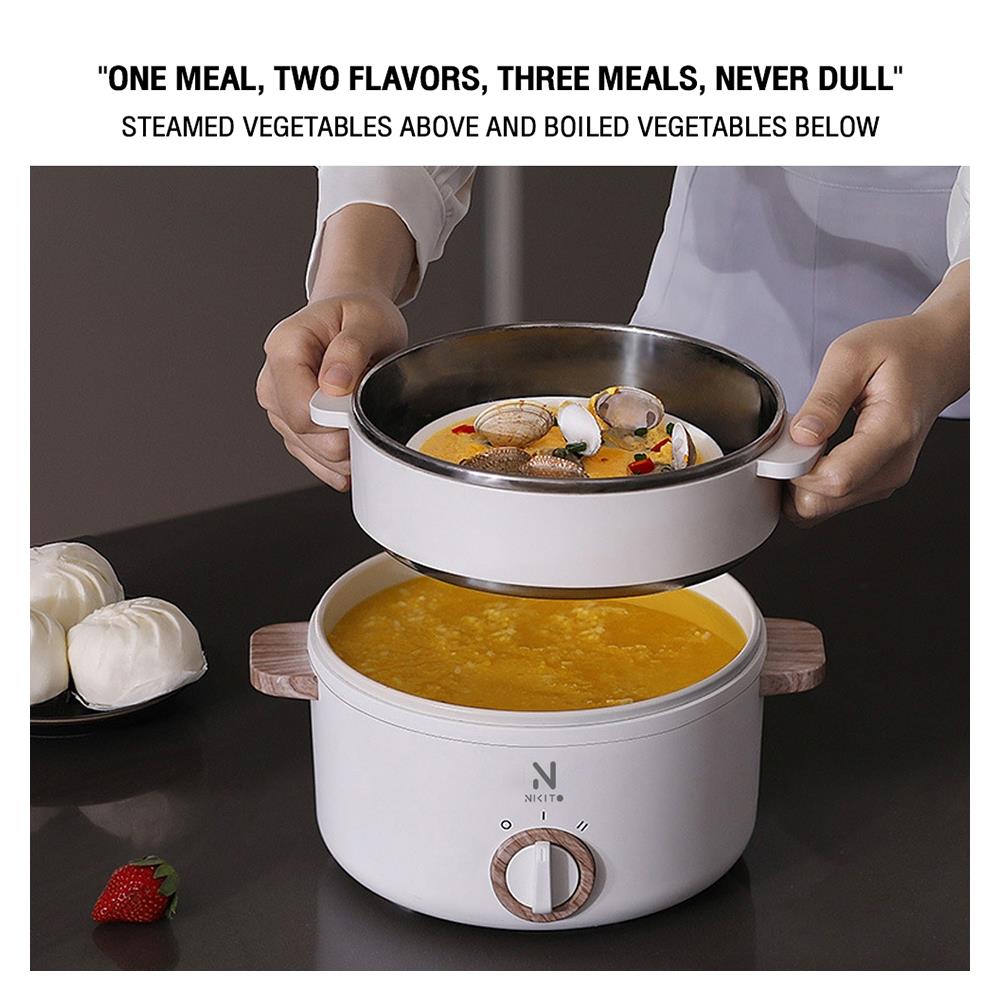 หม้ออเนกประสงค์ NIKITO A1502 สีขาว 1.5 ลิตร