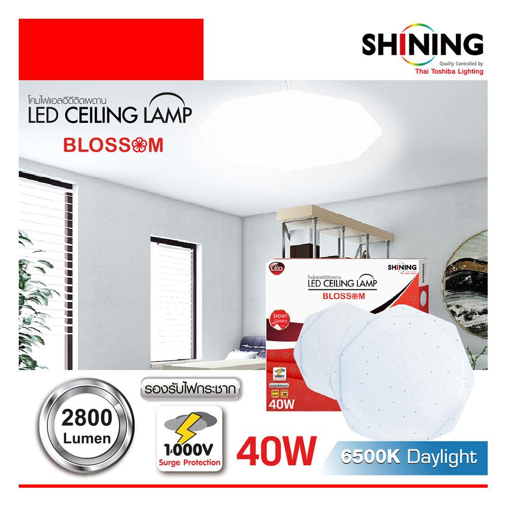 ไฟเพดาน LED SHINING BLOSSOM 20 นิ้ว 40 วัตต์ DAYLIGHT สีขาว