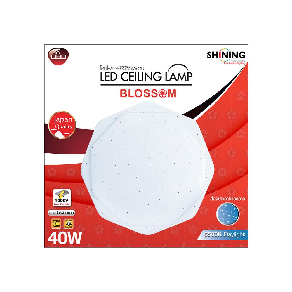 ไฟเพดาน LED SHINING BLOSSOM 20 นิ้ว 40 วัตต์ DAYLIGHT สีขาว