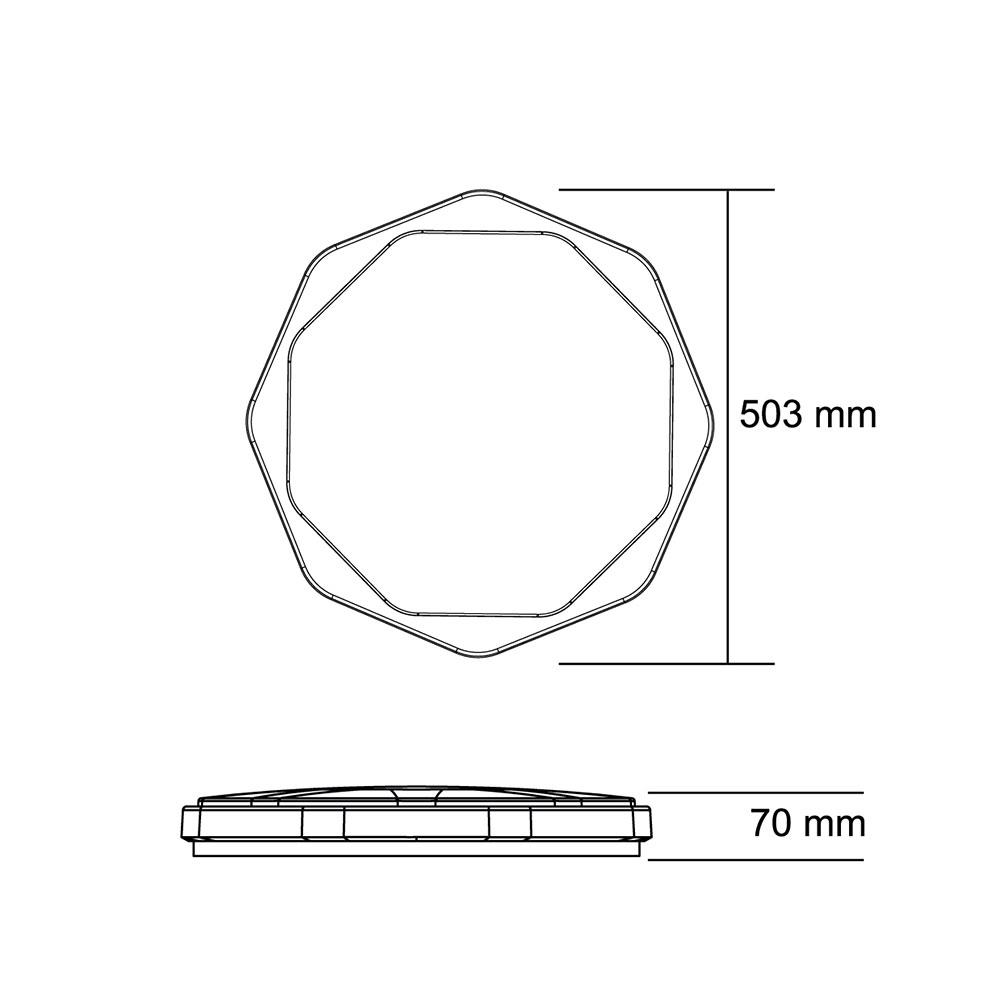 ไฟเพดาน LED SHINING BLOSSOM 20 นิ้ว 40 วัตต์ DAYLIGHT สีขาว
