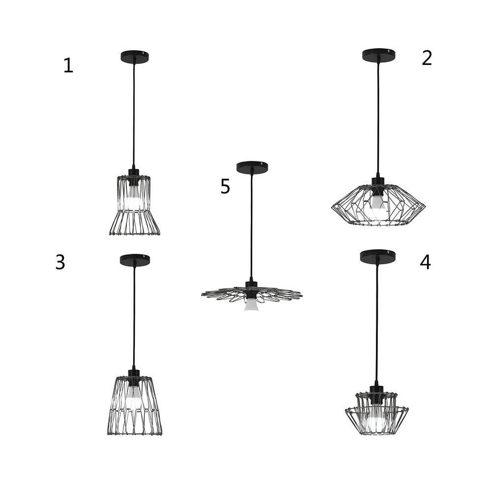 ไฟช่อ CARINI MDL BO-C6363 โลหะ สีดำ 1 หัว