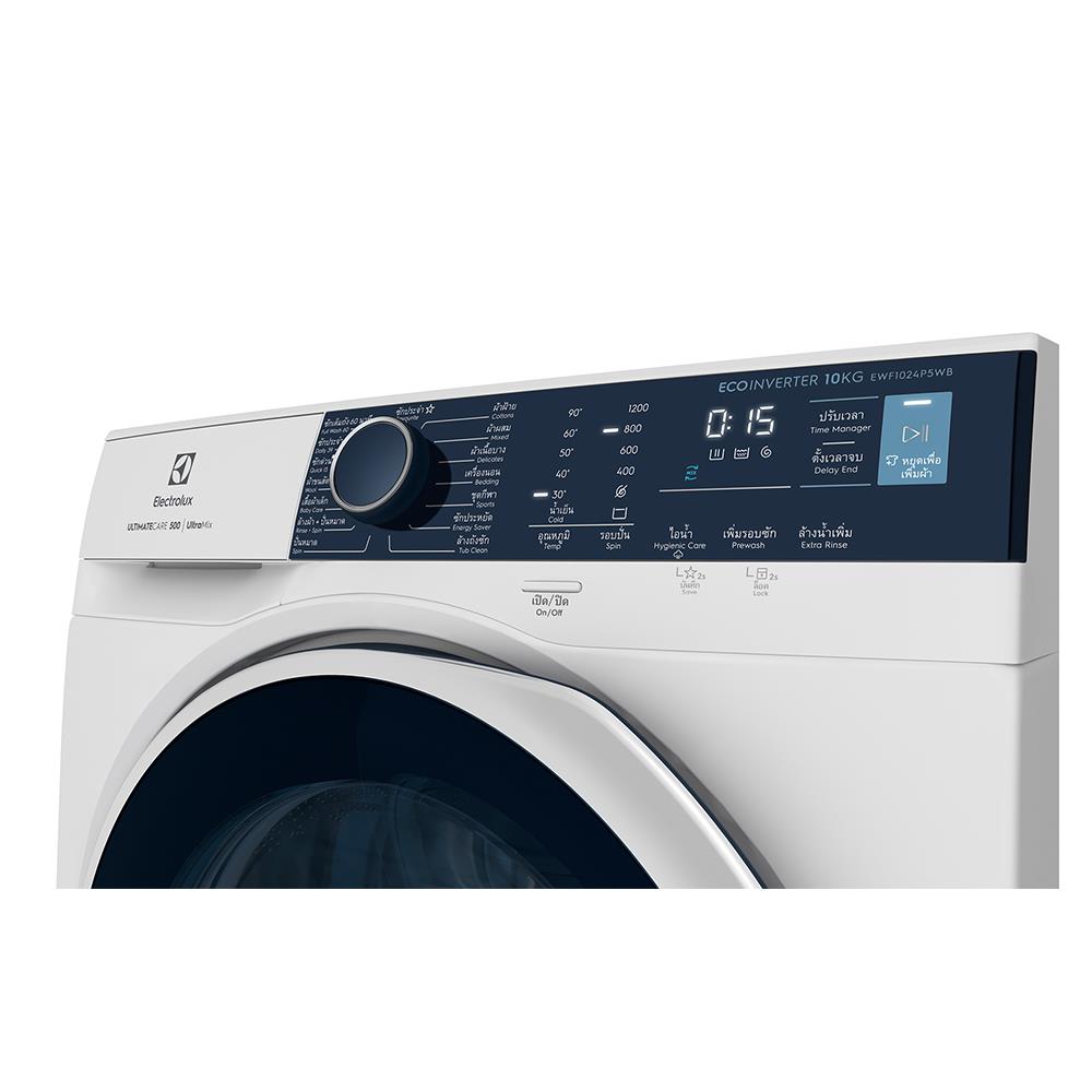 เครื่องซักผ้าฝาหน้า ELECTROLUX EWF1024P5WB 10 กก. อินเวอร์เตอร์ +ขาตั้ง