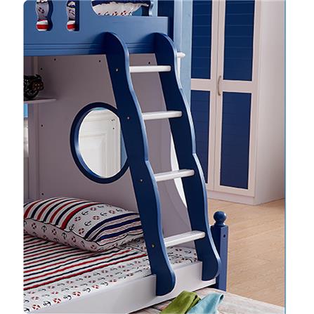 เตียง 2 ชั้น เเละบันได DREAM CAR KID MARINE 611-4B สีนํ้าเงิน/ขาว_4