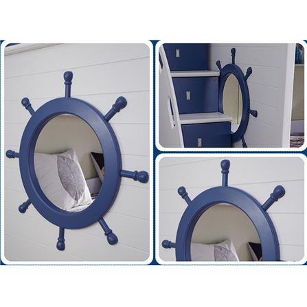 เตียง 2 ชั้น เเละบันได DREAM CAR KID MARINE 611-4B สีนํ้าเงิน/ขาว_6