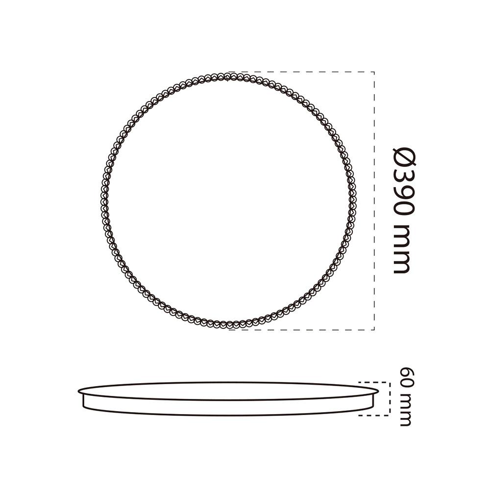 ไฟเพดาน LED SHINING CHADA 15 นิ้ว 36 วัตต์ DAYLIGHT/COOL WHITE/WARM WHITE