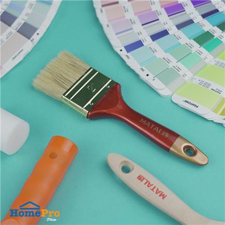 แปรงทาสีขนสังเคราะห์ด้ามแดง MATALL HTOP4 2 นิ้ว_3