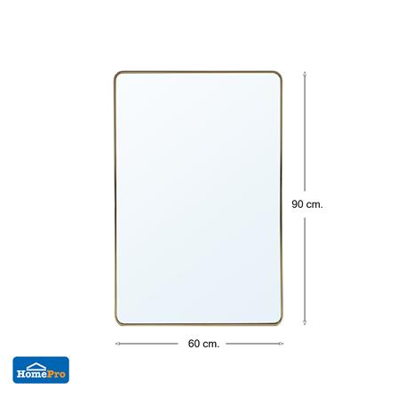 กระจกเงาตกแต่ง MOYA AL058-SQ 60X90 ซม. สีทอง_5
