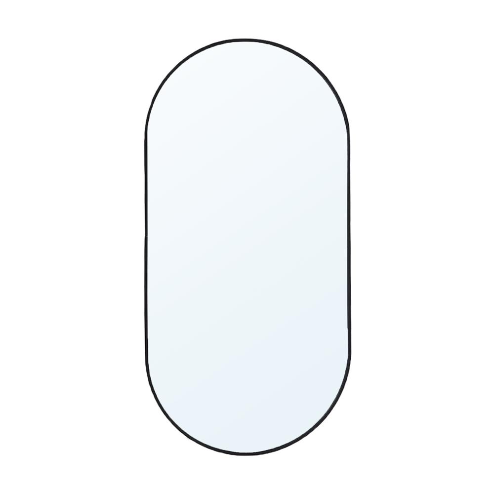 กระจกเงาตกแต่ง MOYA AL058-OV 50x100 ซม. สีดำ