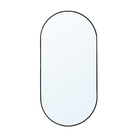 กระจกเงาตกแต่ง MOYA AL058-OV 50x100 ซม. สีดำ