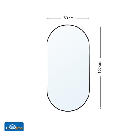 กระจกเงาตกแต่ง MOYA AL058-OV 50x100 ซม. สีดำ_5