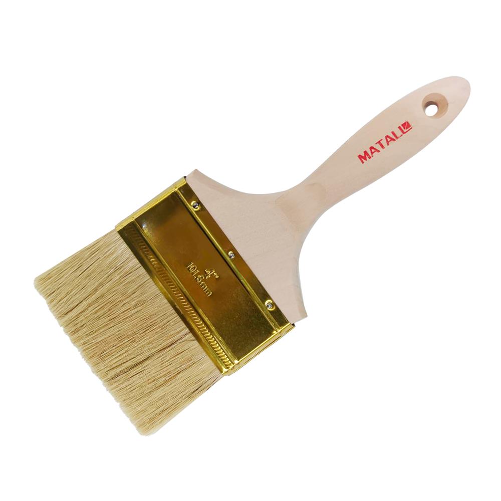 แปรงทาสีขนสังเคราะห์ด้ามไม้ MATALL HTOP6 4 นิ้ว
