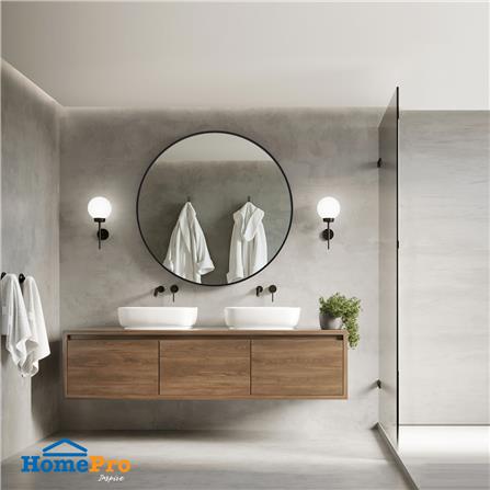 กระจกเงาตกแต่ง MOYA AL058-RD 60X60 ซม. สีดำ_3