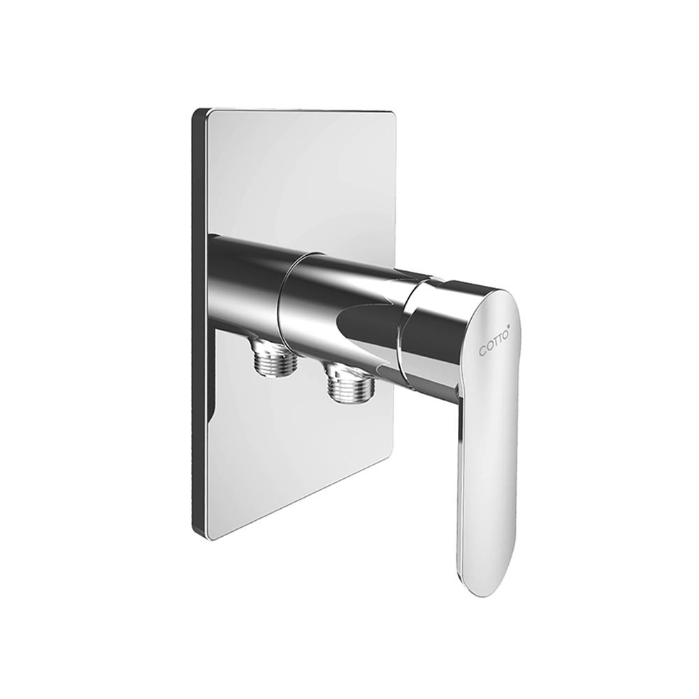 วาล์วฝังกำแพงเดี่ยว COTTO CT1178A สีโครม