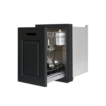 ตู้ลิ้นชักตะแกรง KING PLAT. 54.4x68 ซม. สีเทา_1