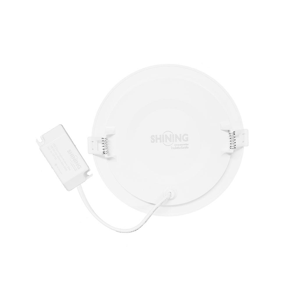 ดาวน์ไลท์ LED SHINING SLIM 5.8 นิ้ว 9 วัตต์ WARM WHITE สีขาว