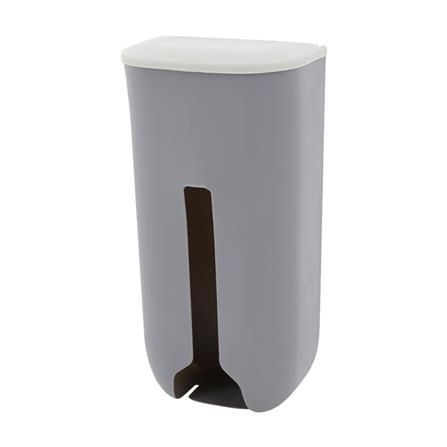 กล่องเก็บถุงรีไซเคิลติดผนัง KECH สีเทา_0