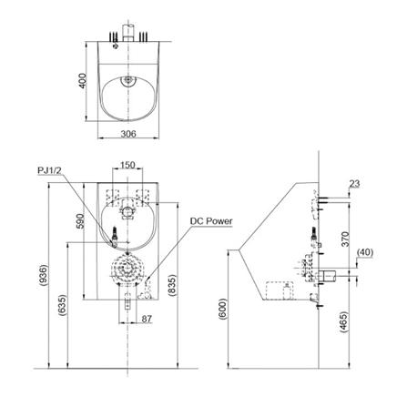 โถปัสสาวะชาย TOTO USWN925A สีขาว_1