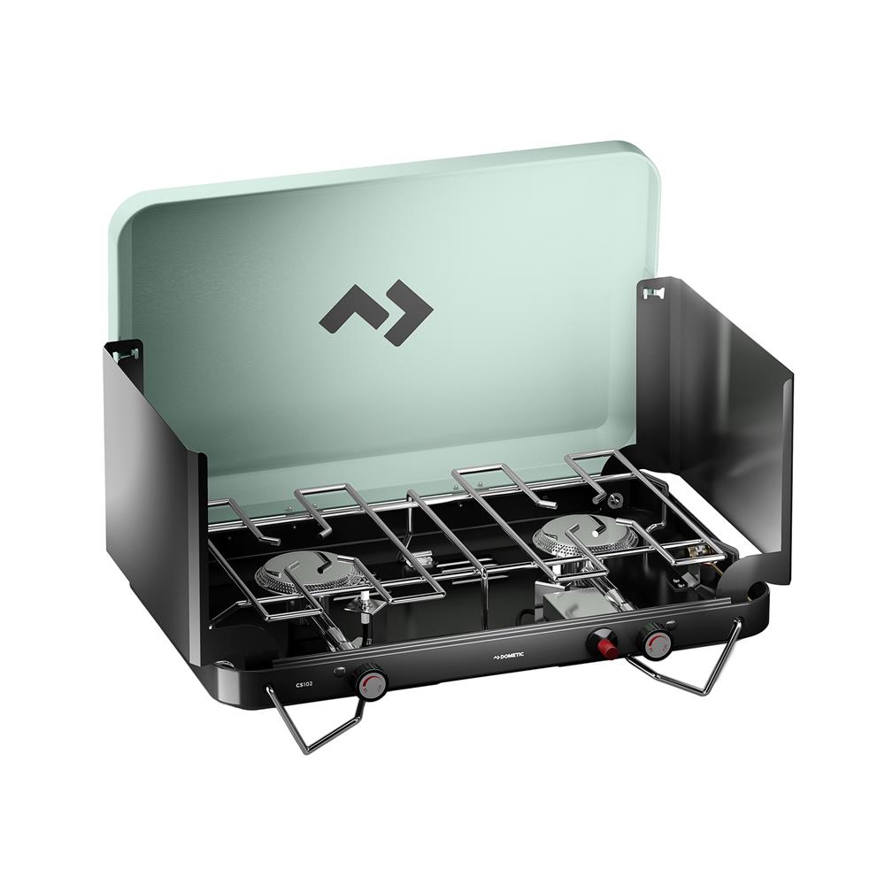 เตาแก๊สบาร์บีคิวพกพา 2 หัว DOMETIC CS102 สีเขียว