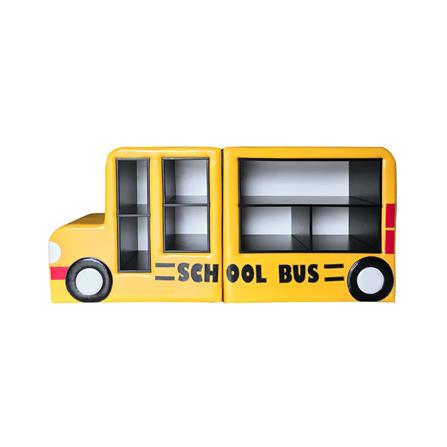 ชั้นวางของเด็ก 7 ช่อง PLAYSANOOK SCHOOL BUS สีเหลือง_0