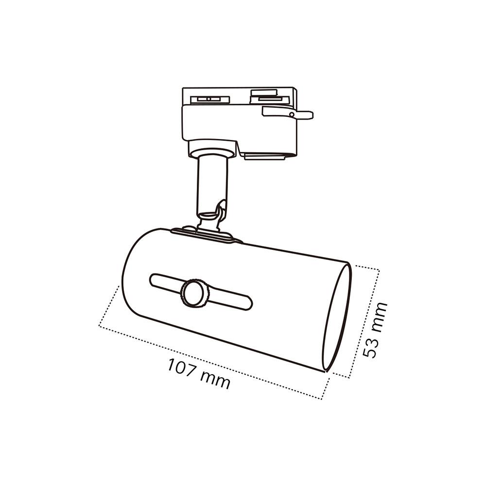 แทรคไลท์ ติดราง E27 SHINING SF-CIRCLE2 สีดำ