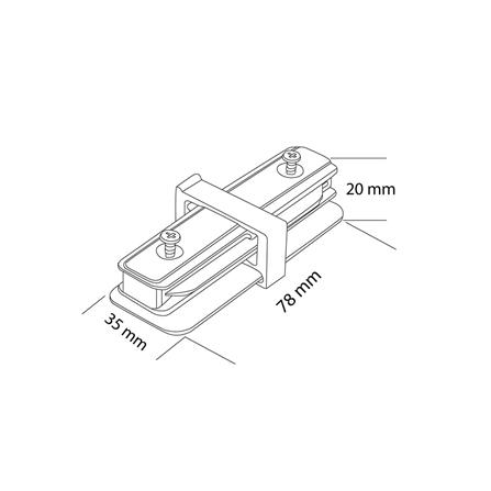 ข้อต่อรางไฟแทรคไลท์ SHINING TRK-CONN-1 สีดำ_4